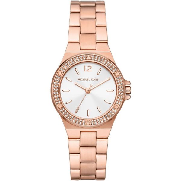 Michael Kors Women’s Quartz Rose Gold Stainless Steel Silver Dial 33mm Watch MK7279