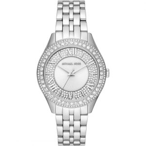 Michael Kors Women’s Quartz Silver Stainless Steel White Dial 38mm Watch MK4708