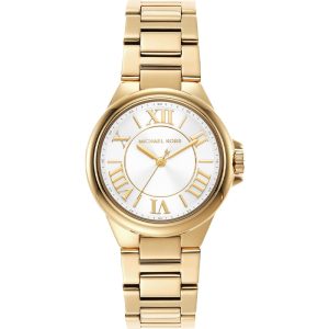 Michael Kors Women’s Quartz Gold Stainless Steel White Dial 33mm Watch MK7255