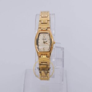 Lorus Women’s Quartz Gold Stainless Steel Gold Dial 20mm Watch RRS90PX9