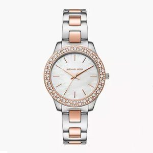 Michael Kors Women’s Quartz Two-tone Stainless Steel Mother Of Pearl Dial 36mm Watch MK1048