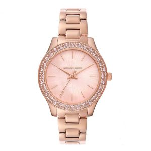 Michael Kors Women’s Quartz Rose Gold Stainless Steel Pink Dial 36mm Watch MK1068