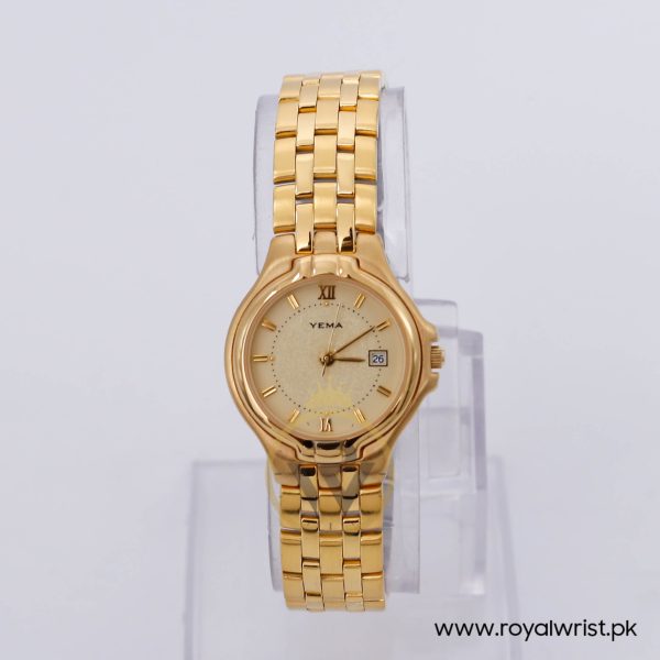 Yema Women’s Quartz Gold Stainless Steel Gold Dial 27mm Watch MXT048X