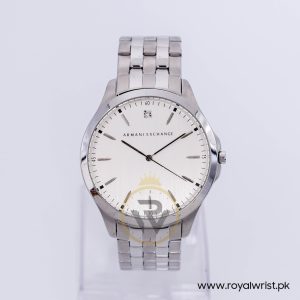 Armani Exchange Men’s Quartz Silver Stainless Steel Silver Dial 46mm Watch AX2166
