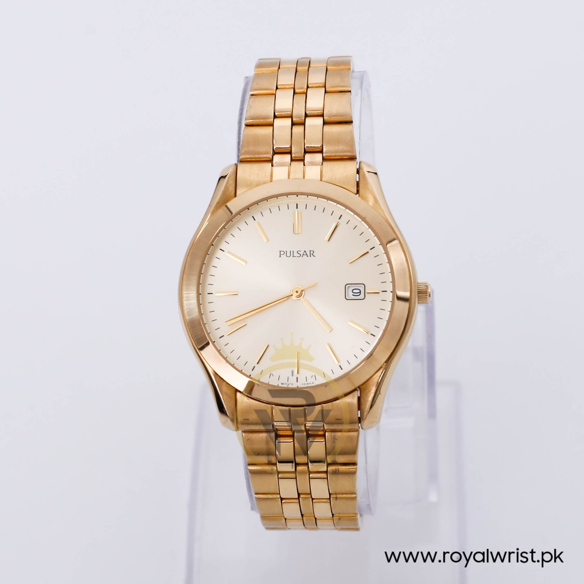 Pulsar quartz store gold watch