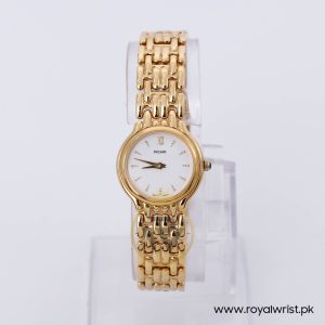 Pulsar Women’s Quartz Gold Stainless Steel White Dial 24mm Watch PRY598X