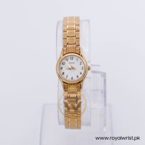 Pulsar Women’s Quartz Gold Stainless Steel White Dial 20mm Watch PPH466X