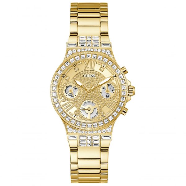 Guess Women’s Quartz Gold Stainless Steel Champagne Dial 36mm Watch GW0320L2