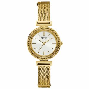 Guess Women’s Quartz Gold Stainless Steel White Dial 32mm Watch W1152L2
