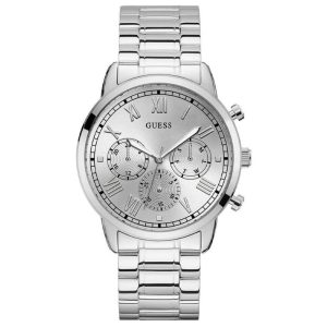 Guess Men’s Quartz Silver Stainless Steel Silver Dial 44mm Watch GW0066G1