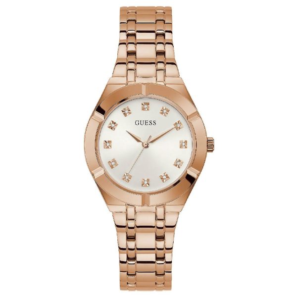Guess Women’s Quartz Rose Gold Stainless Steel White Dial 36mm Watch GW0114L3