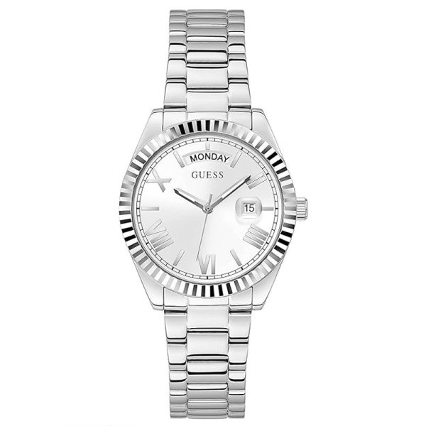Guess Women’s Quartz Silver Stainless Steel Silver Dial 36mm Watch GW0308L1