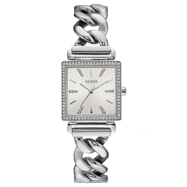 Guess Women’s Quartz Silver Stainless Steel White Dial 28mm Watch W1030L1