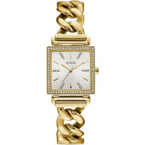 Guess Women’s Quartz Gold Stainless Steel White Dial 28mm Watch W1030L2