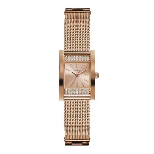 Guess Women’s Quartz Rose Gold Stainless Steel Rose Gold Dial 25mm Watch W0127L3