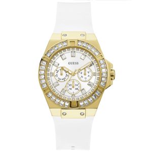 Guess Women’s Quartz White Silicone Strap White Dial 39mm Watch GW0118L5