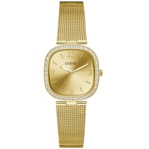 Guess Women’s Quartz Gold Stainless Steel Gold Dial 32mm Watch GW0354L2