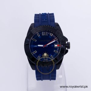 Tommy Hilfiger Men’s Quartz Blue Silicone Strap Blue Dial 46mm Watch 1791040