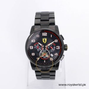 Ferrari Men’s Quartz Black Stainless Steel Black Dial 44mm Watch 830054