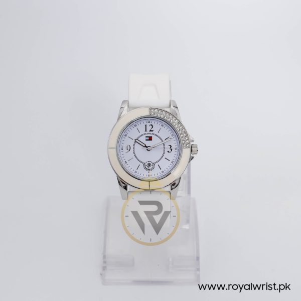 Tommy Hilfiger Women’s Quartz White Silicone Strap White Dial 39mm Watch 1780971