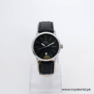 Lacoste Men’s Quartz Black Leather Strap Black Dial 40mm Watch 2010467/2