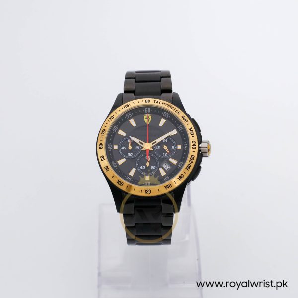 Ferrari Men’s Quartz Black Stainless Steel Black Dial 44mm Watch 830095