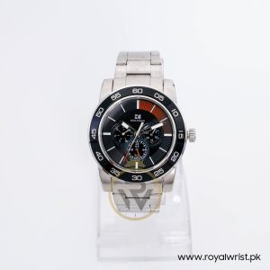 Hugo Boss Men’s Quartz Silver Stainless Steel Black Dial 46mm Watch 1512859