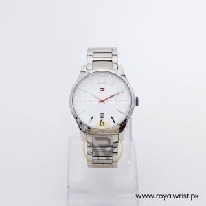 Tommy Hilfiger Men’s Quartz Silver Stainless Steel White Dial 41mm Watch 1710230