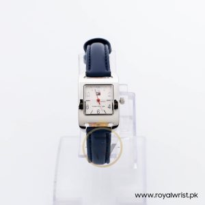 Tommy Hilfiger Women’s Quartz Blue Leather Strap Silver Dial 20mm Watch 17810963