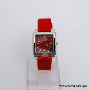 Elle Women’s Quartz Red Nylon Strap Red Dial 32mm Watch 20027S03C/2