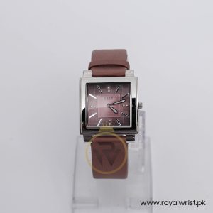 Elle Women’s Quartz Pink Grey Leather Strap Pink Dial 32mm Watch 20027S04C/2