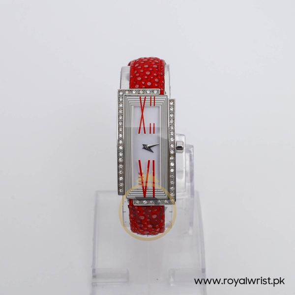Elle Women’s Quartz Red Leather Strap White Dial 24mm Watch EL20113S03C