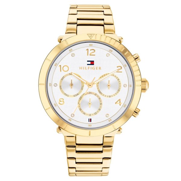 Tommy Hilfiger Women’s Quartz Gold Stainless Steel Silver Dial 38mm Watch 1782490