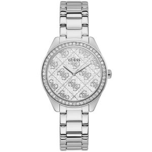 Guess Women’s Quartz Silver Stainless Steel Silver Dial 37mm Watch GW0001L1