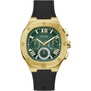 Guess Men’s Quartz Black Silicone Strap Green Dial 42mm Watch GW0571G3