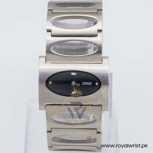 Esmurt Women’s Quartz Silver Stainless Steel Black Dial 32mm Watch SL3027