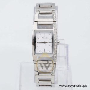Pulsar by Seiko Women’s Quartz Silver Stainless Steel White Dial 20mm Watch VX50X250/1