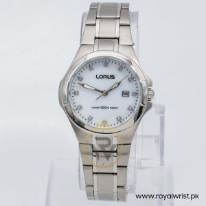 Lorus By Seiko Women’s Quartz Silver Stainless Steel Mother Of Pearl Dial 31mm Watch RJ287AX9