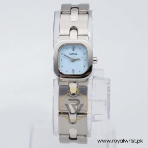 Lorus By Seiko Women’s Quartz Silver Stainless Sky Blue Dial 20mm Watch V501X352