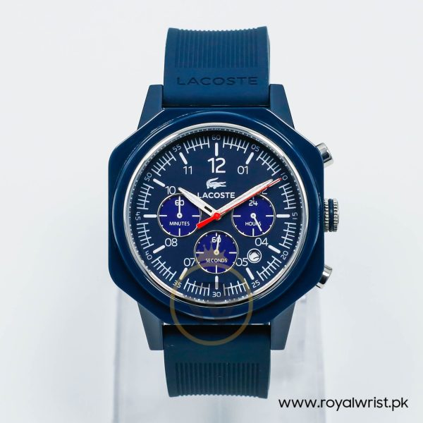 Lacoste Men’s Quartz Blue Silicone Strap Blue Dial 44mm Watch 2010671