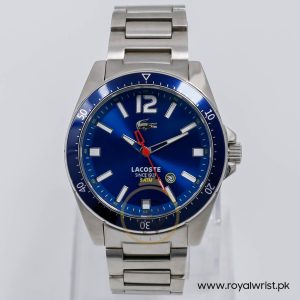 Lacoste Men’s Quartz Silver Stainless Steel Blue Dial 43mm Watch 2010636