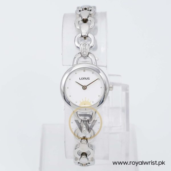 Lorus By Seiko Women’s Quartz Silver Stainless Steel White Dial 22mm Watch Y120X052