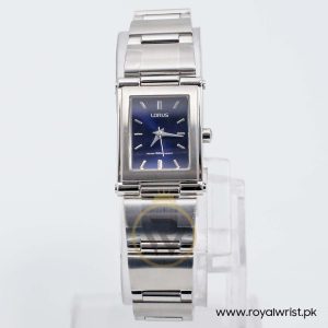 Lorus By Seiko Women’s Quartz Silver Stainless Steel Dark Blue Dial 20mm Watch RRS05HX9