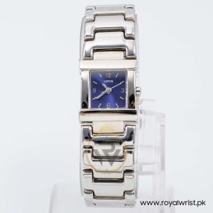 Lorus By Seiko Women’s Quartz Silver Stainless Steel Blue Dial 19mm Watch RRS87CX