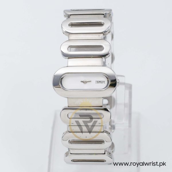 Esmurt Women’s Quartz Silver Stainless Steel White Dial 31mm Watch 5426L