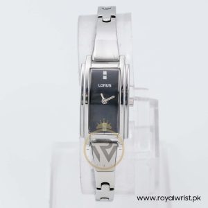 Lorus By Seiko Women’s Quartz Silver Stainless Steel Black Dial 18mm Watch RJ461BX9
