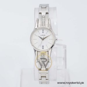 Lorus By Seiko Women’s Quartz Silver Stainless Steel White Dial 22mm Watch V501X361/1