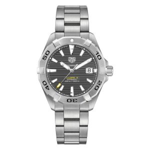 Tag Heuer Aquaracer Men’s Automatic Swiss Made Silver Stainless Steel Grey Dial 41mm Watch WBD2113.BA0928