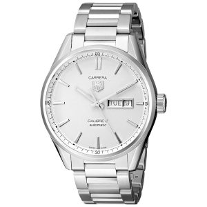 Tag Heuer Carrera Men’s Automatic Swiss Made Silver Stainless Steel Silver Dial 41mm Watch WAR201B.BA0723