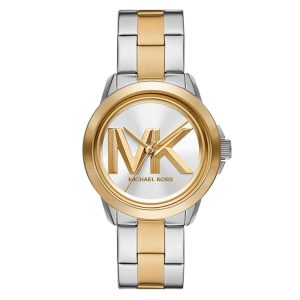 Michael Kors Women’s Quartz Two Tone Stainless Steel Silver Dial 40mm Watch MK7319